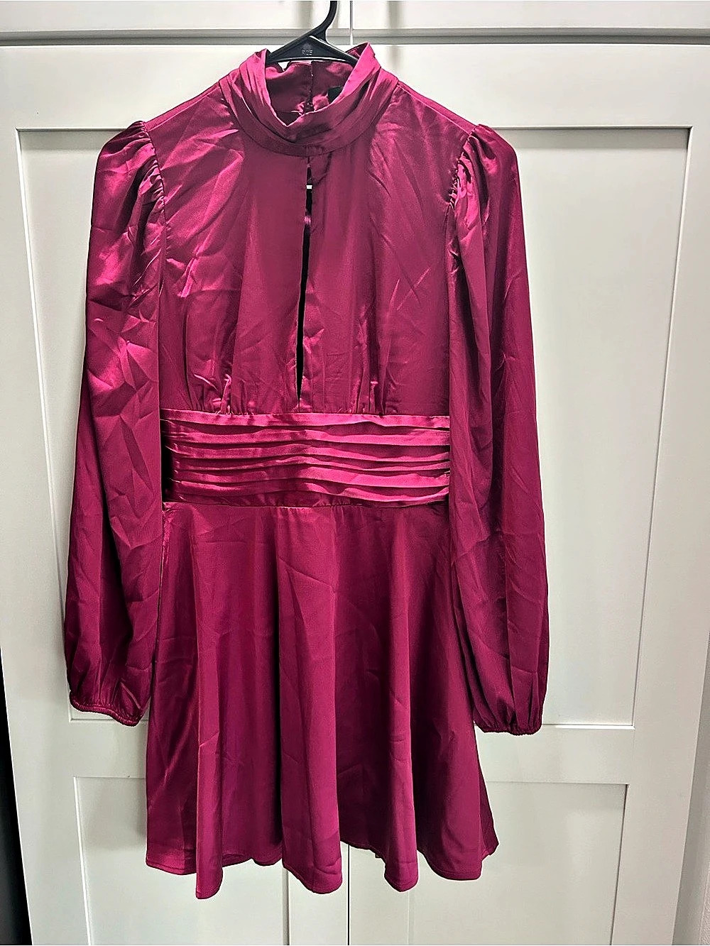 Forever 21 Satin-Style Mini Dress in Pink Size Small